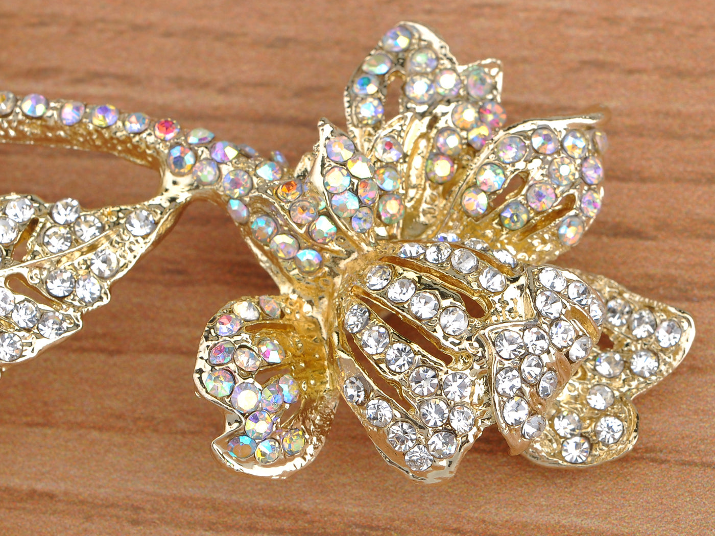 Huge Flower & Bud Able Pin Brooch