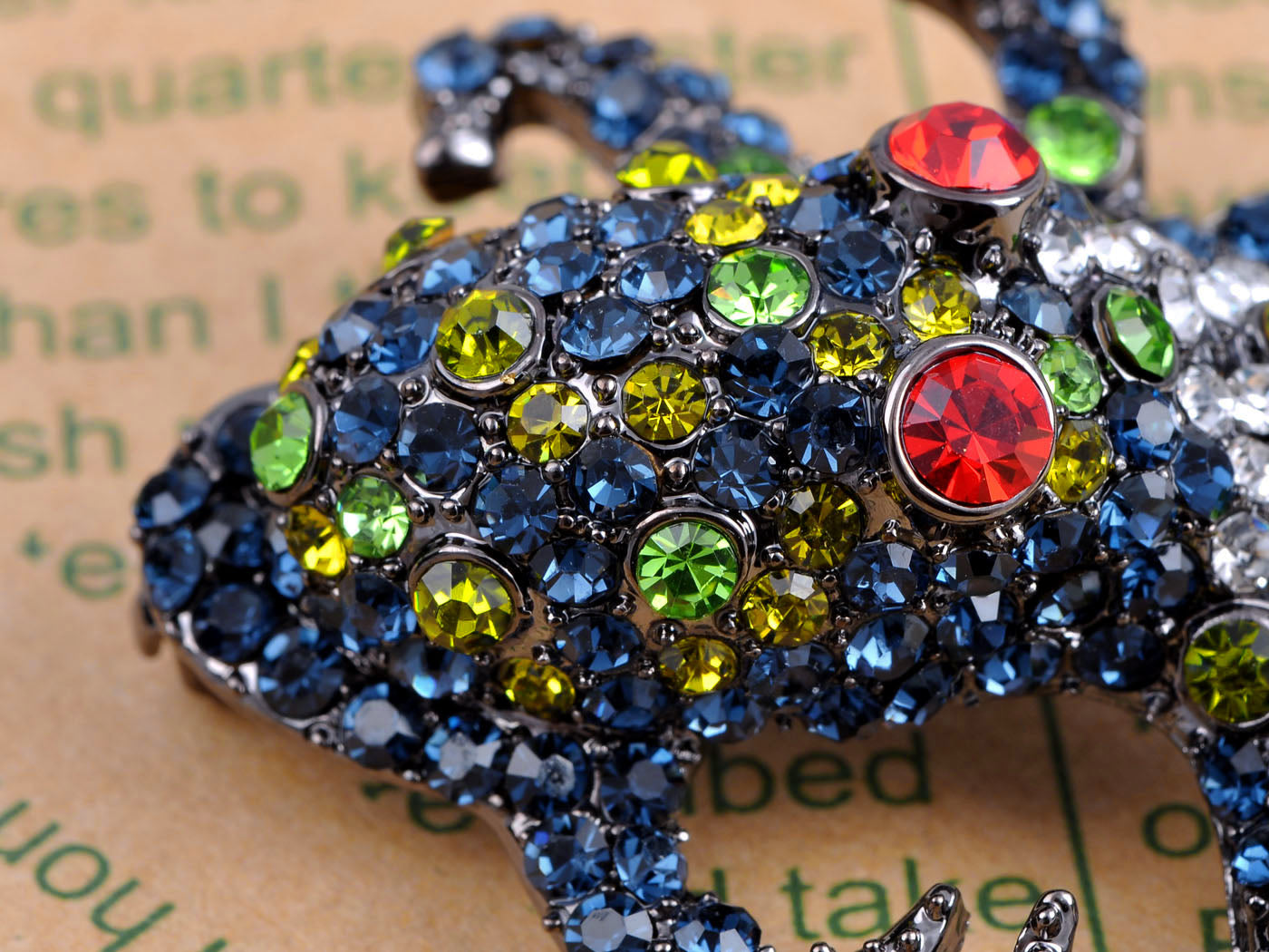 Nickel Multicolored Octopus Sea Monster Brooch Pin