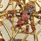 Topaz Charlotte's Spinning Spider Web Pin Brooch