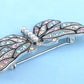 Mosaic Multicolor Pearl Body Butterfly Moth Pin Brooch