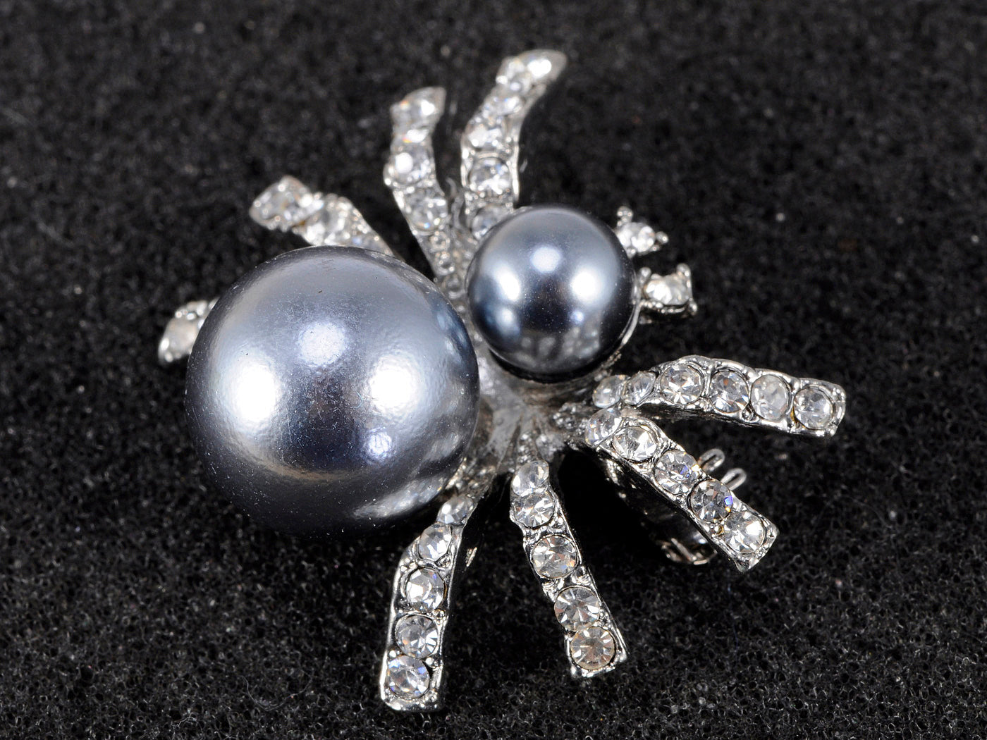 Petite Pearl Opaque Spider Queen Insect Pin Brooch