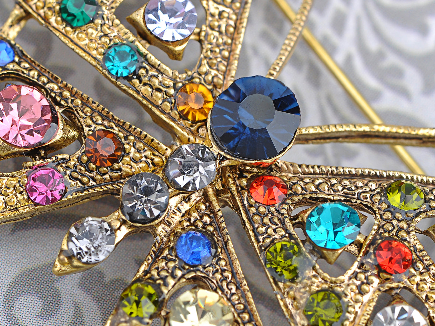 Perfect Color Rainbow Bright Butterfly Pin Brooch