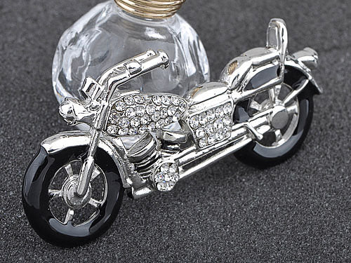 Silver Harley Davidson Biker Motorcycle Racer Fun Pin Brooch