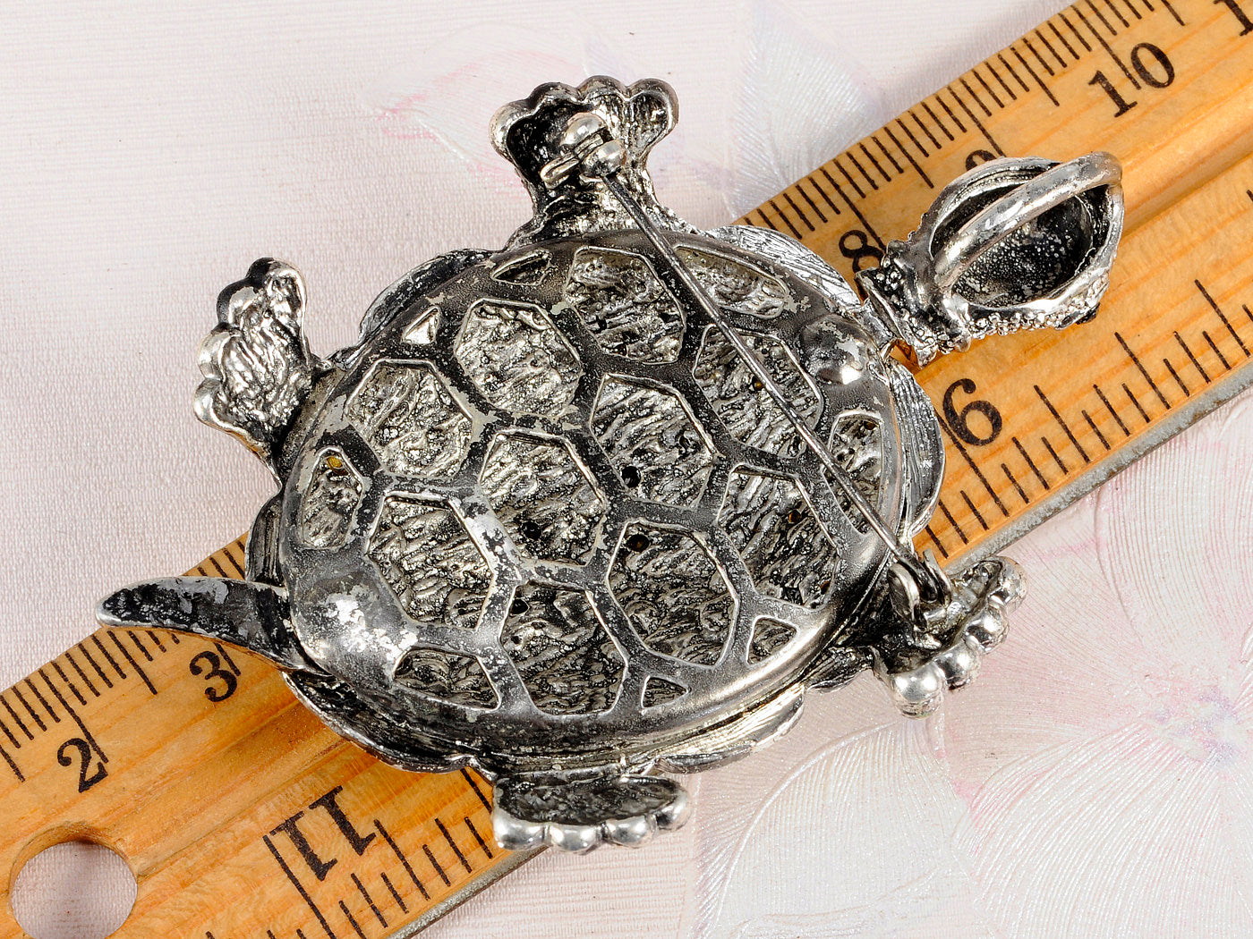 Iridescent Colored Turtle Tortoise Brooch Pin