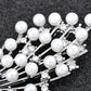Intricate White Pearl Bouquet Pin Brooch