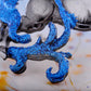 Dazzling Magical Fantasy Glitter Blue Gun Unicorn Stallion Mare Horse Brooch Pin