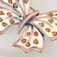 Elements Old Rose Speckled Butterfly Pin Brooch