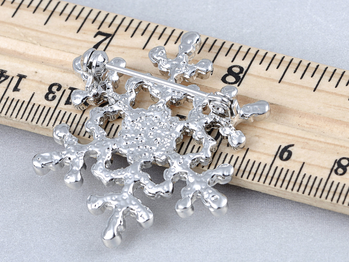 Snowflake Winter Brooch Pin