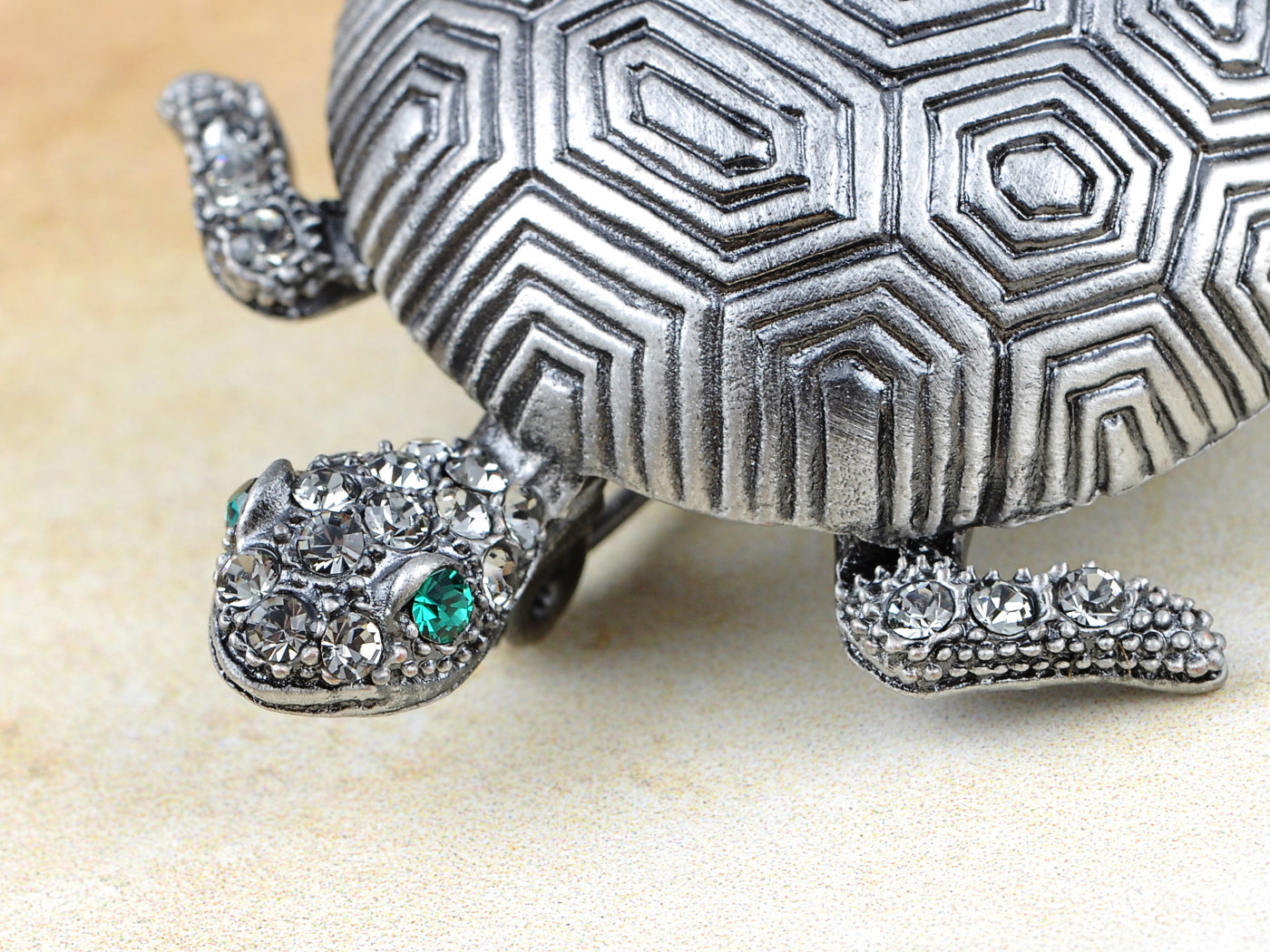 Iridescent Colored Turtle Tortoise Brooch Pin