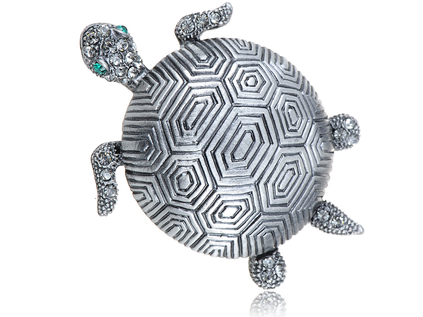 Iridescent Colored Turtle Tortoise Brooch Pin