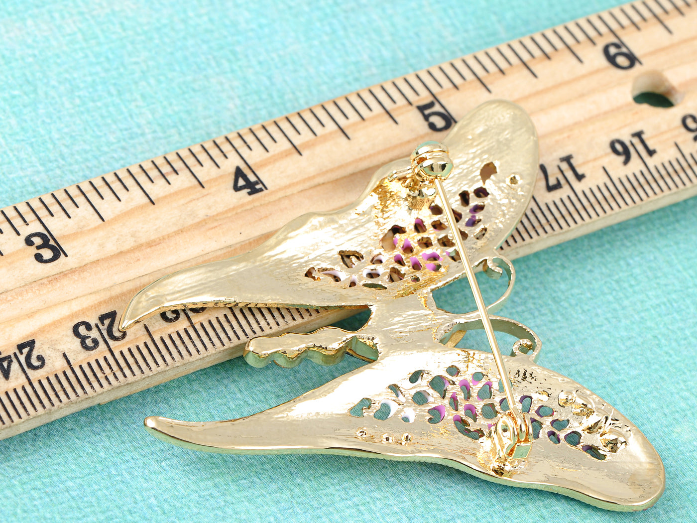 Multicolored Pastel Spring Butterfly Brooch Pin