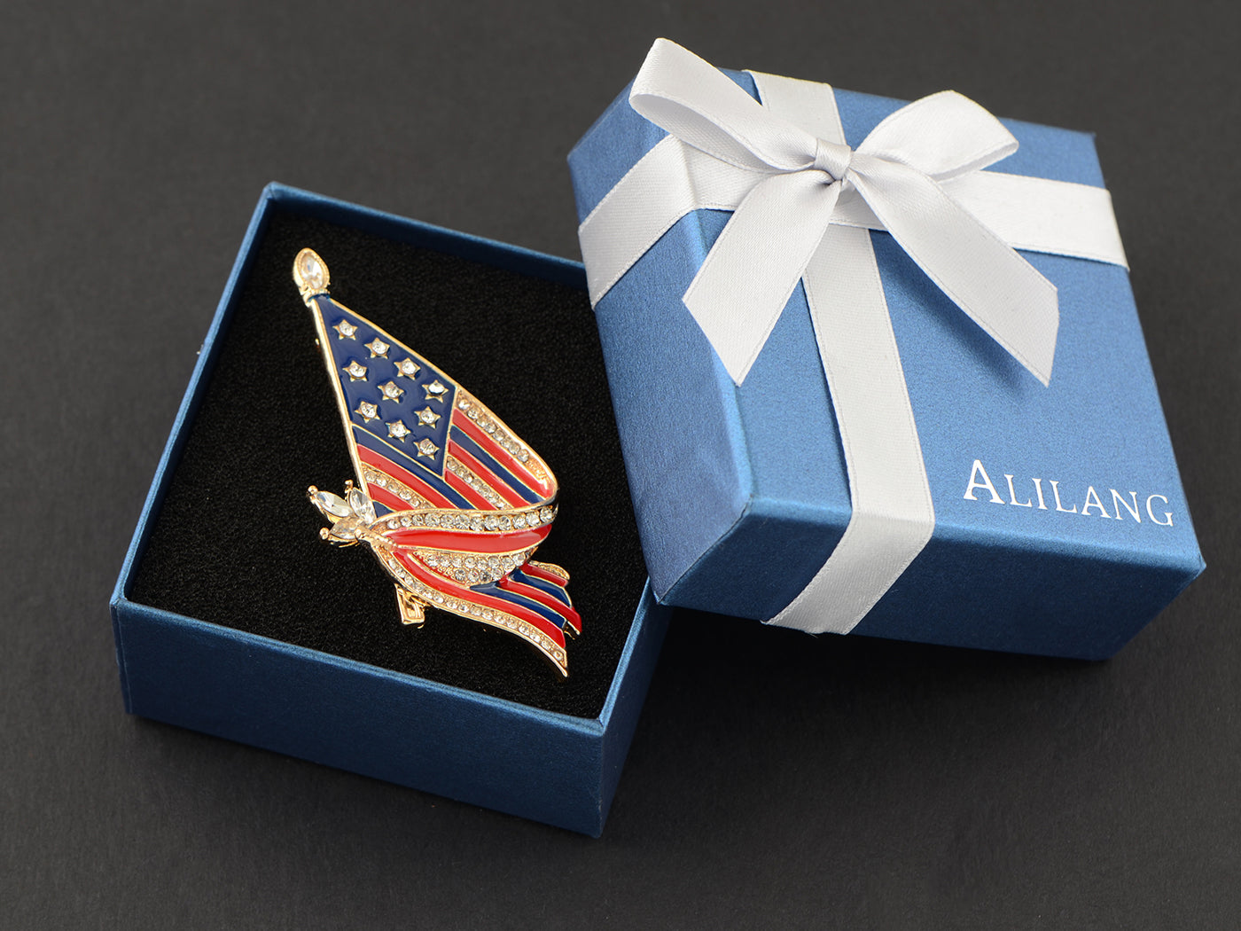 4th Of July American USA Flag Pin Brooch