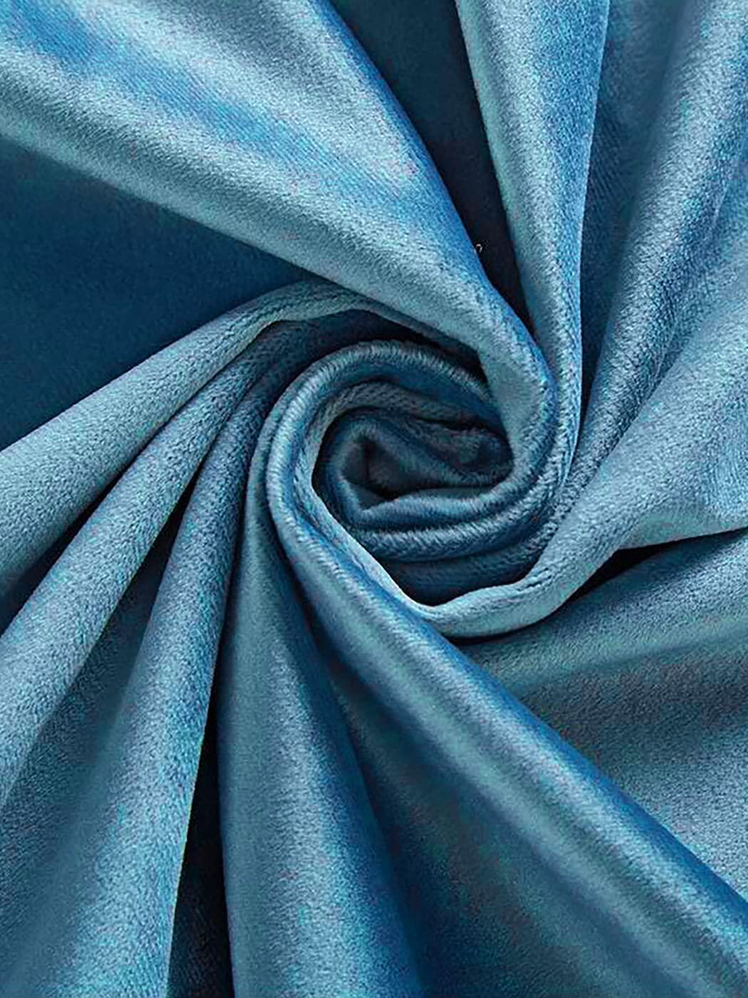 Dodolly Modern Dutch Velvet Solid Color Blackout Curtains For Living Room And Dedroom Blackout Curtains 2 pcs, Black, W52 x L63 Inch