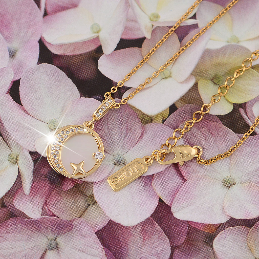 14K Gold Moon Rise Necklace