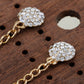 Pearl Chain Link Dangle Earrings