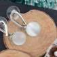 White Opal Classic Drop Earrings
