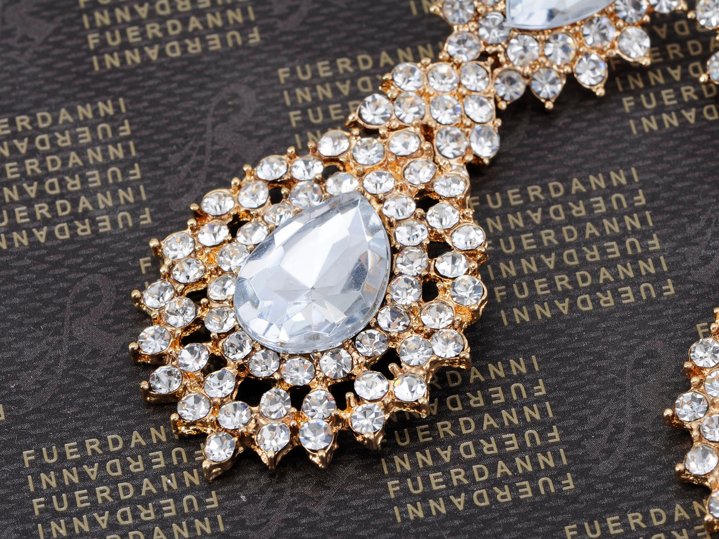 Flower Petal Teardrop Dangling Earrings