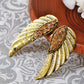 Antique Topaz Angel Wings Earrings