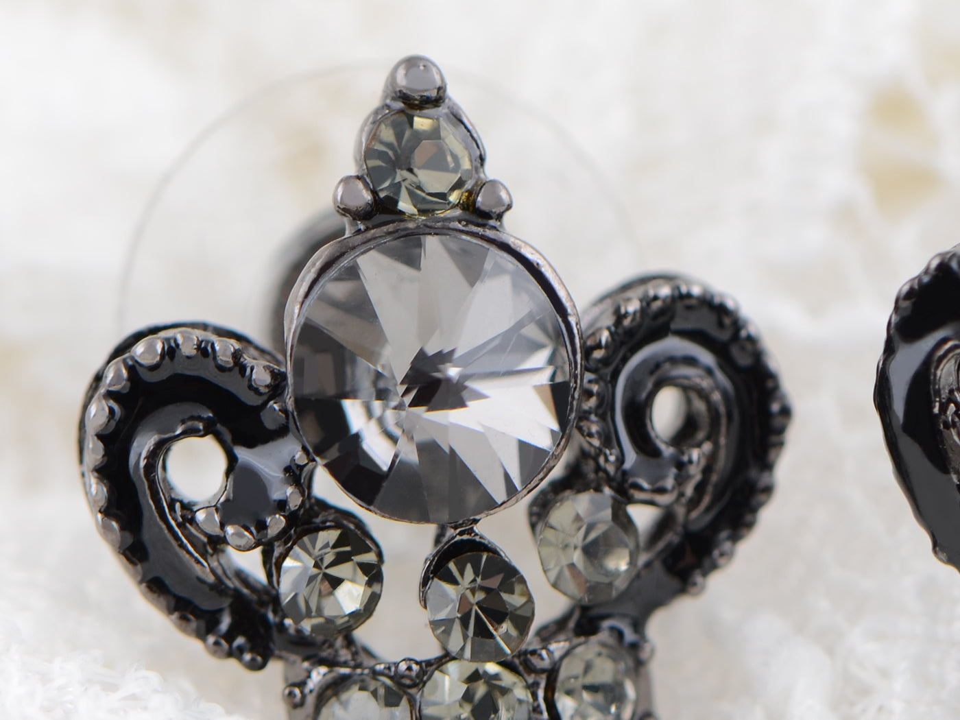 Fancy Royal Crown Princess Family Element Earrings - ALILANG.COM