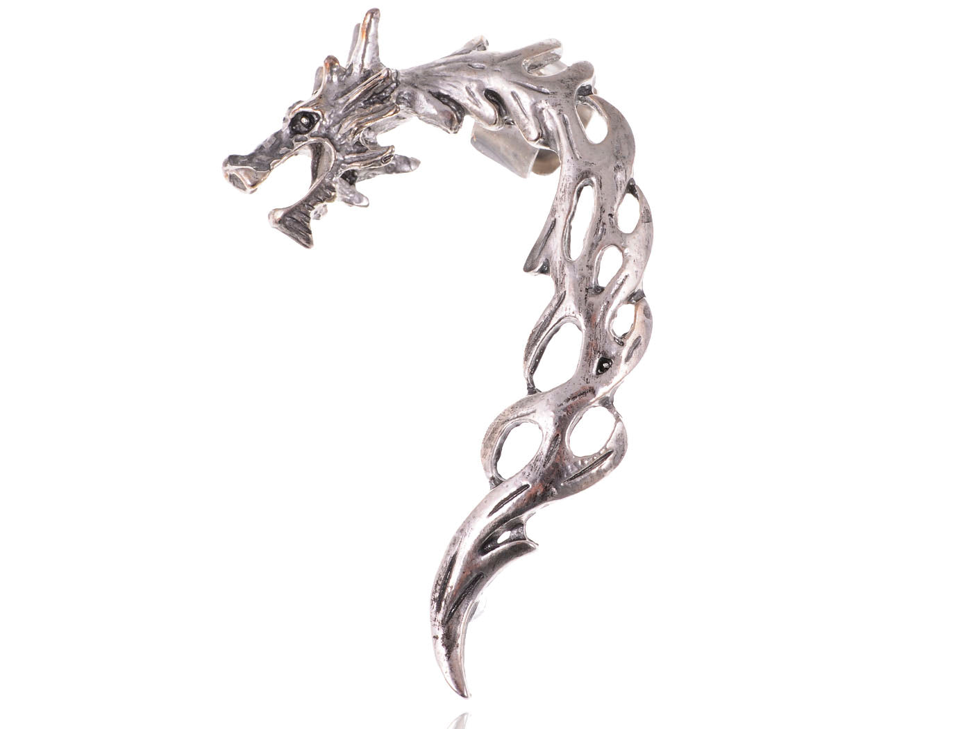 Dragon Fury Battleground Shimmering Finish Flame Esque Earring Cuff