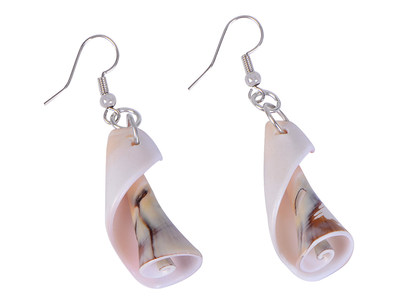 Multicolor Accent Ocean Seashell Couch Mermaid Sea Witch Drop Dangle Earrings