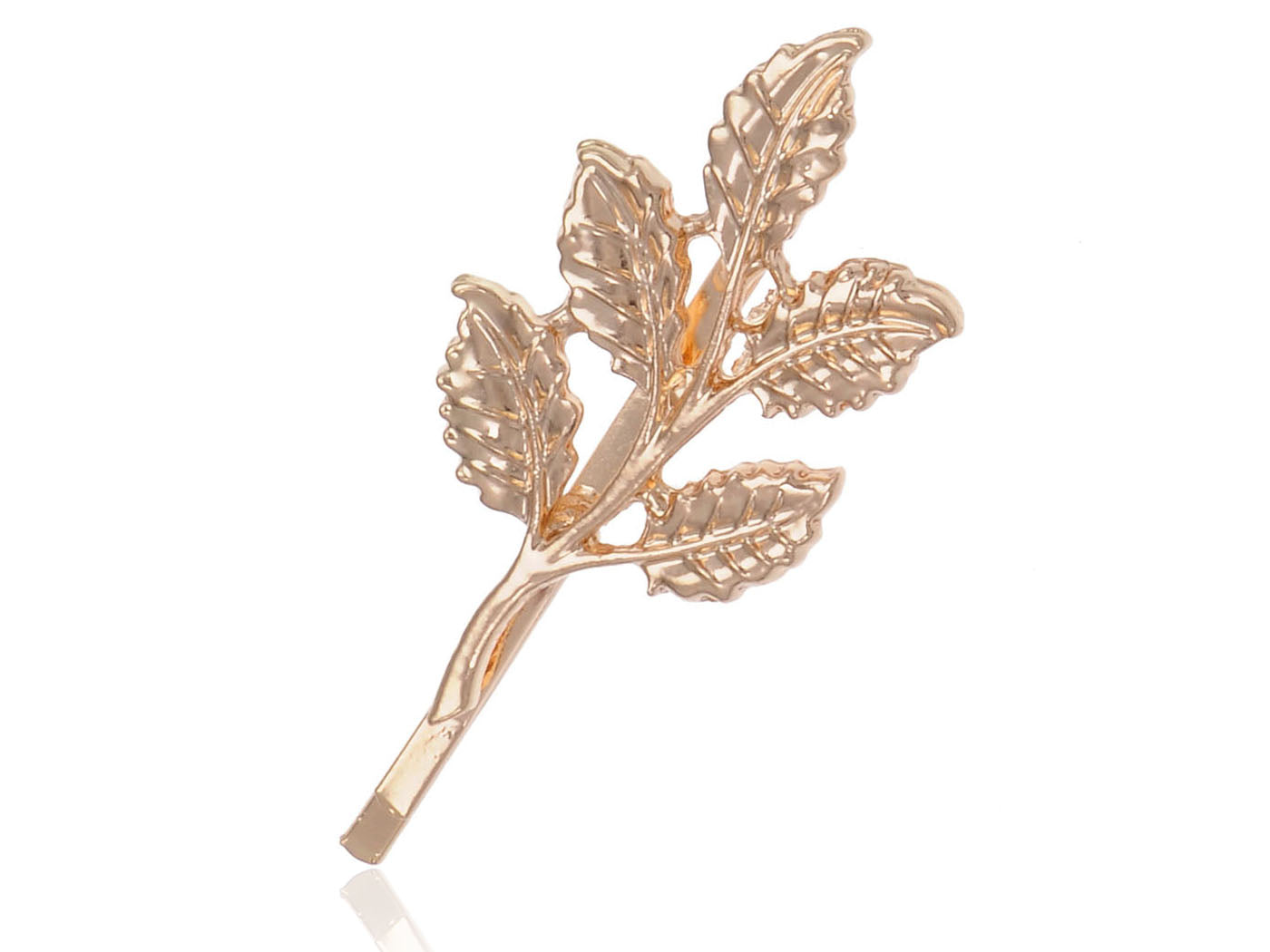Bohemian Petit Realistic Leaves Twig Autumn Decorative Hair Clip Pin