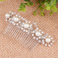 Encrusted Pearl Flower Hair Comb
