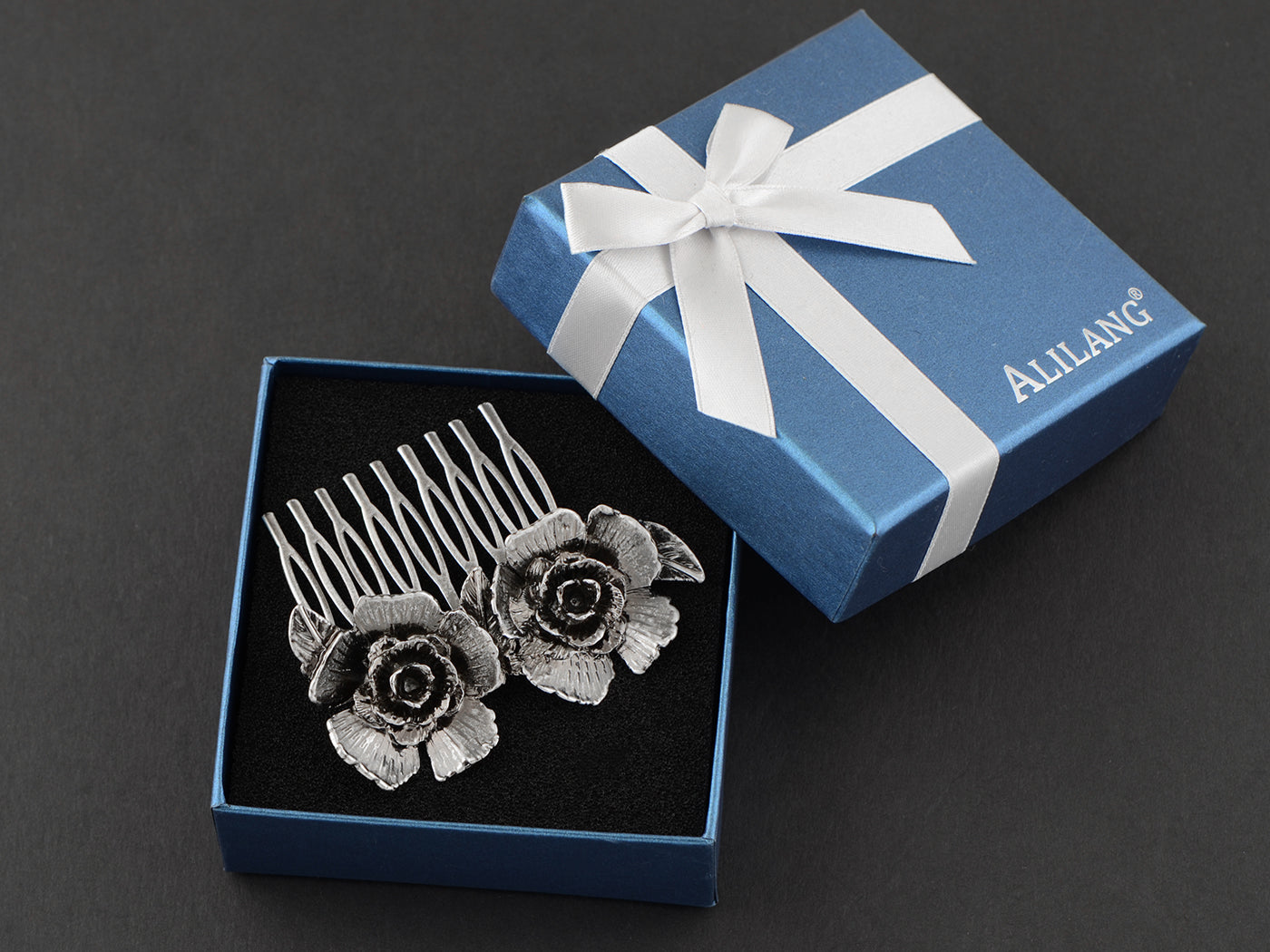 Vintage Floral Rose Leaf Hair Pin Clip Comb - ALILANG.COM