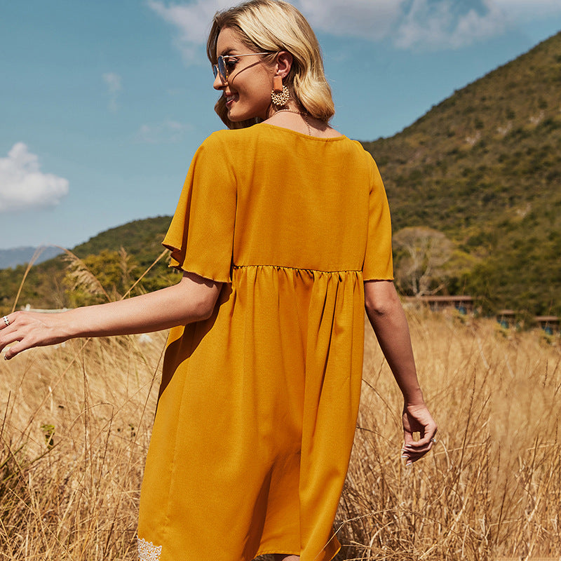 Lace Crochet Summer Dress