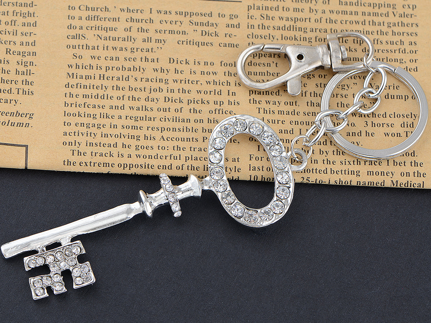 Old Ed Skeleton Key Keychain