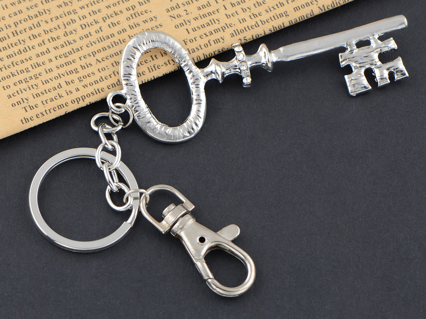 Old Ed Skeleton Key Keychain