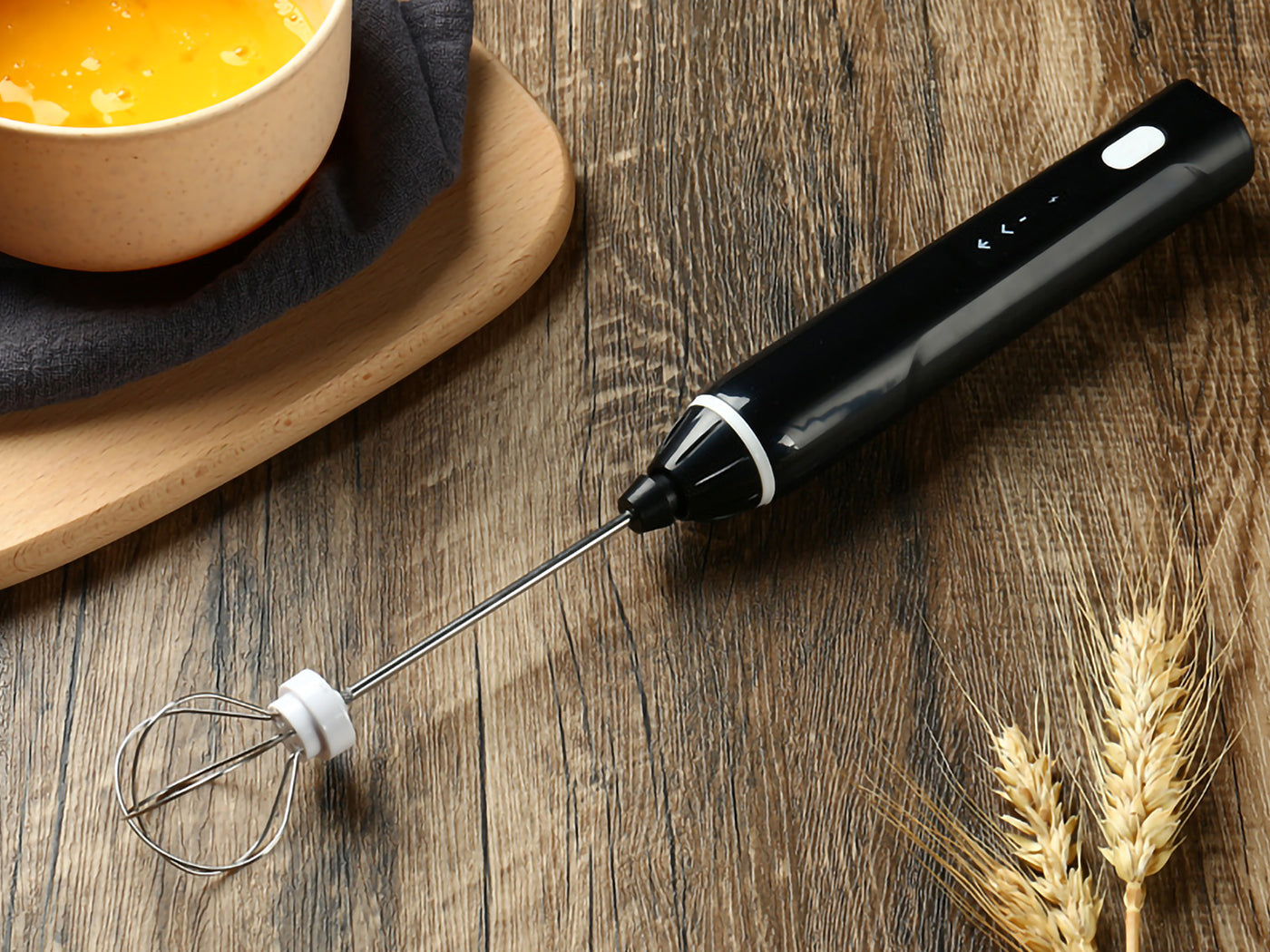 Rechargeable Milk Frother Handheld | 2 Stainless Whisks