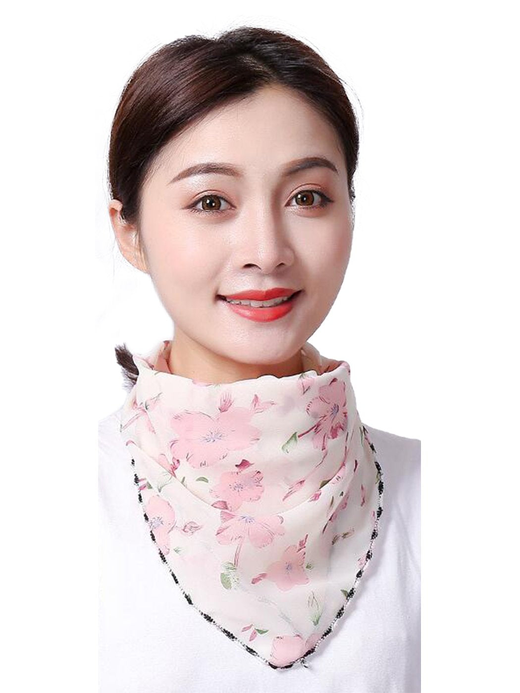 Chiffon Printed Scarf Facial Cover - 3Pack
