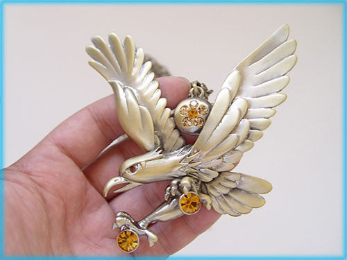 Hunting Hawk Flying Eagle Pendant D Freedom Necklace