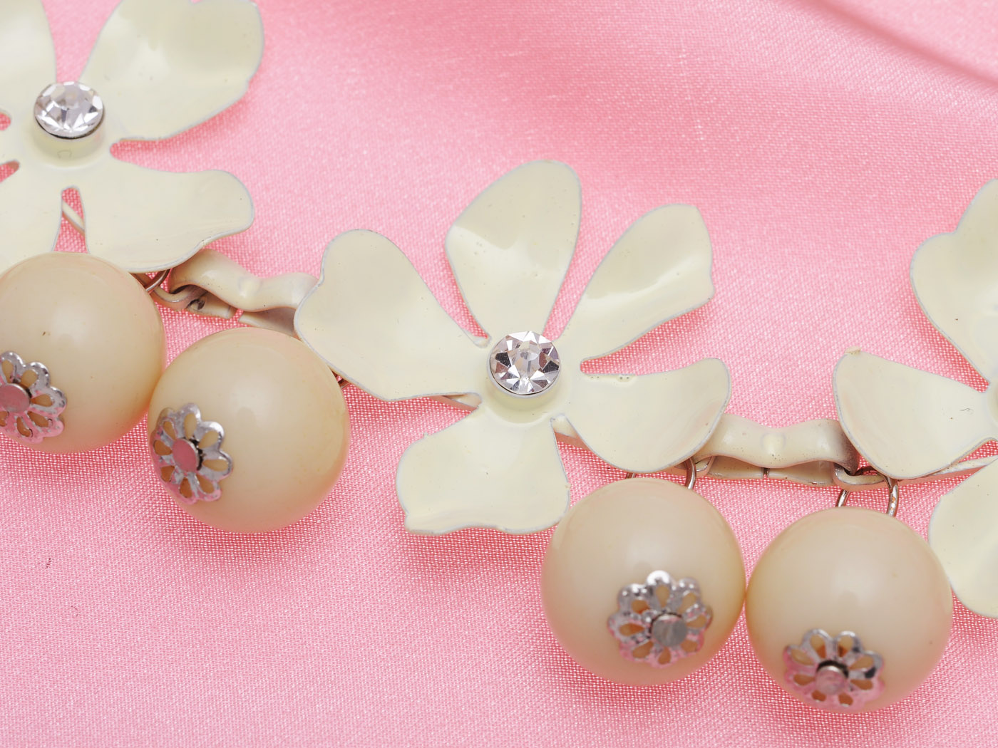 Pearl Dangle Flower Necklace - ALILANG.COM