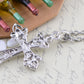 Holy Church Cross D Maple Point Pendant Necklace