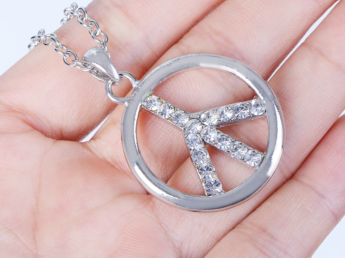 Able Peace Sign Retro Necklace