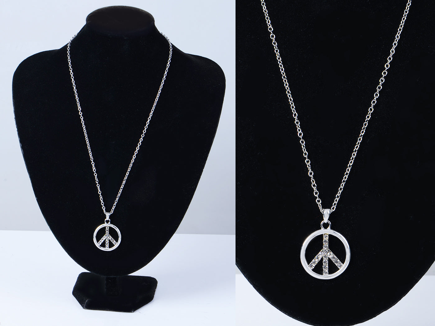 Able Peace Sign Retro Necklace