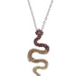 Topaz Yellow Peach Yellow Gradient Slithering Snake Necklace