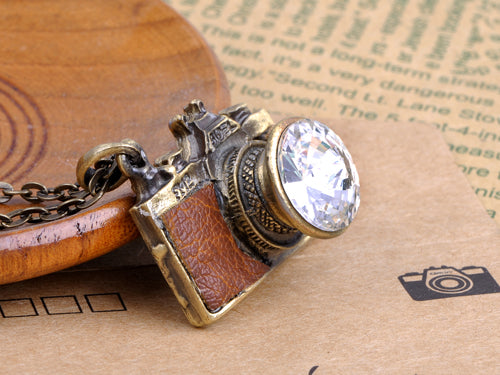 Vintage Like Retro Camera Pendant Necklace