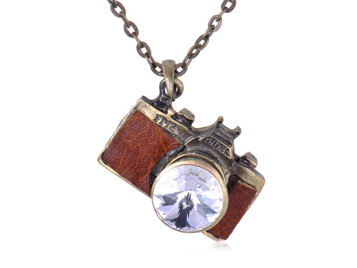 Vintage Like Retro Camera Pendant Necklace