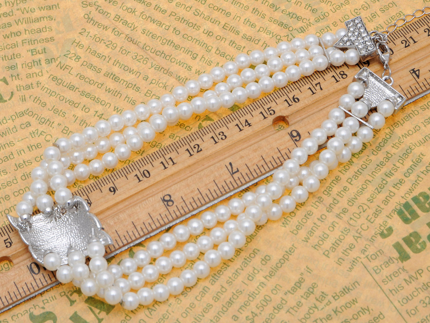 Multi Strand Twisted Pearl S Wedding Party Necklace