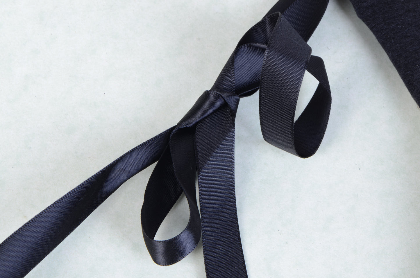 Black Beaded Tribal Ribbon Statement Bib Necklace