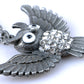 Fly Open Wings Owl Jewelry Pendant Necklace