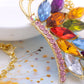 Colorful Czech Fancy Butterfly Pendant Necklace