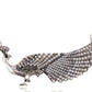 Antique Pearl Bead Tail Peacock Peafowl Bird Crest Pendant Necklace