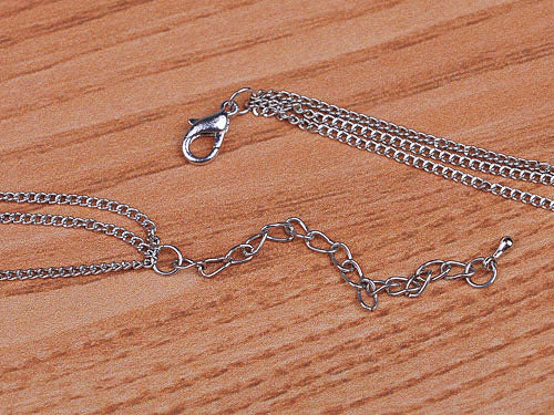 Multi Strand Lariat Chain Necklace