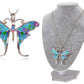 Enamel Elements Butterfly Pendant Necklace