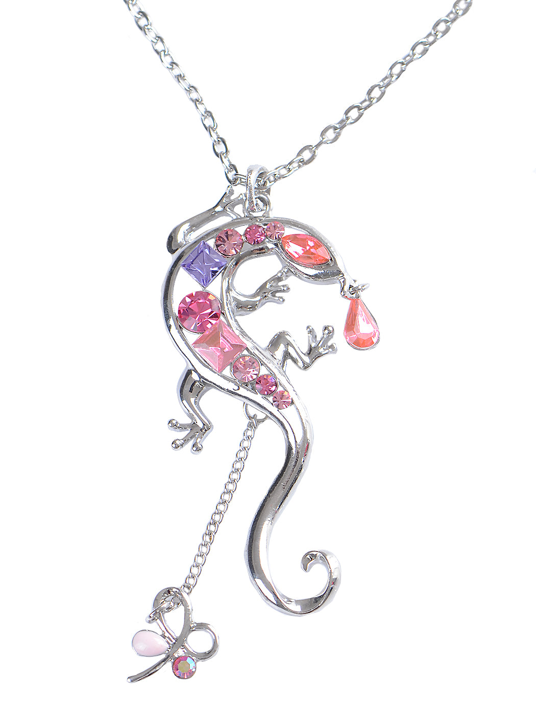 Rose Elements Lizard Necklace Pendant