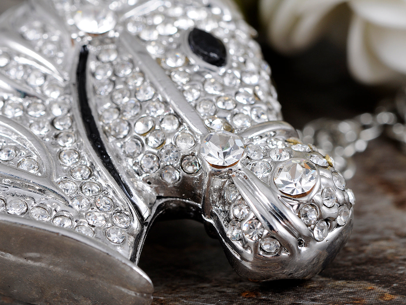 Glamour Horse Head Pendant Necklace